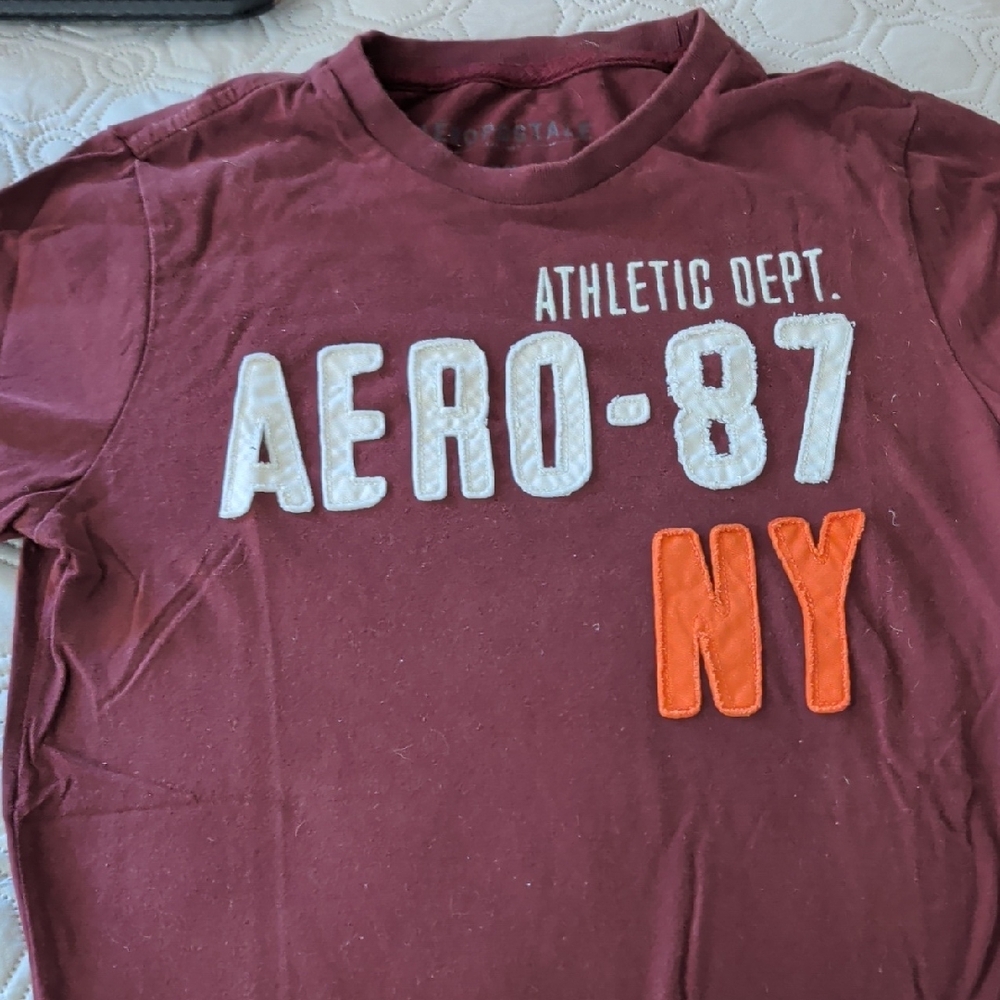 Aeropostale Maroon AERO-87 Tee